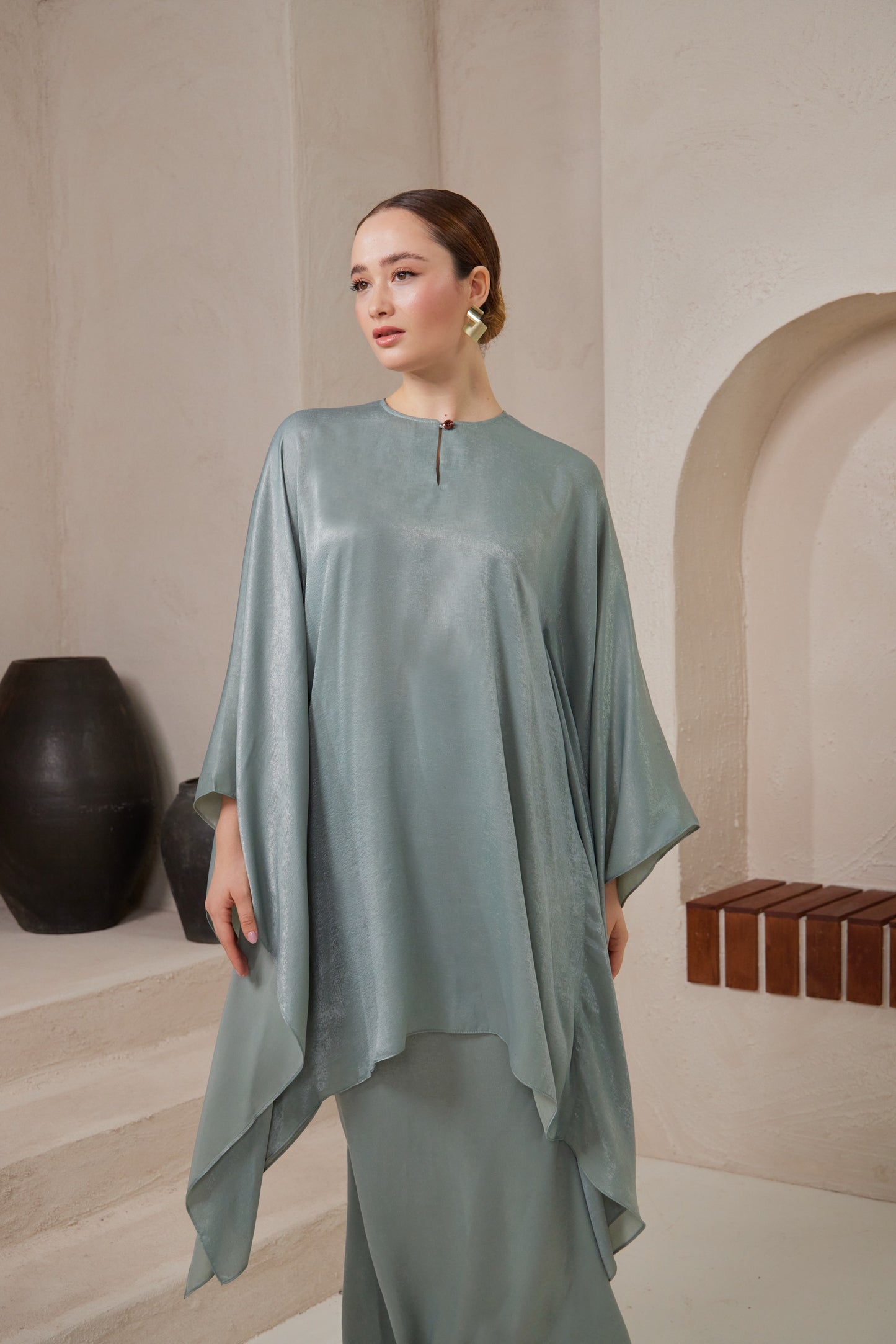 Laura Kurung in Diamond Green